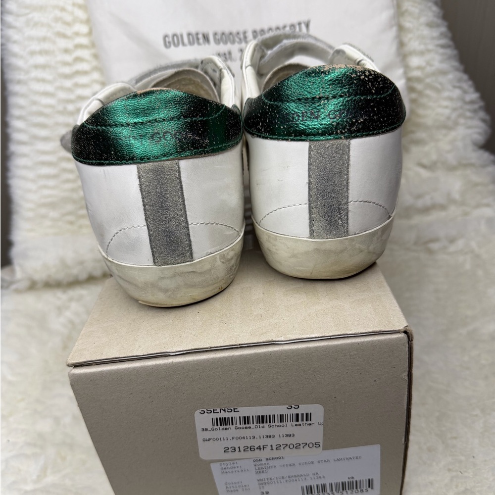 GOLDEN GOOSE White Old School Sneakers - Picture 8 of 16